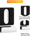 Rock Solid Mirror Clips With All Matching Screws For Secure Wall Mounting Frameless Bracket Hardware Built Tough With Heavy Duty Alloy Steel, 304 stainless steel construction.