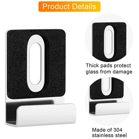 Rock Solid Mirror Clips With All Matching Screws For Secure Wall Mounting Frameless Bracket Hardware Built Tough With Heavy Duty Alloy Steel, 304 stainless steel construction.