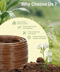 One Quarter Inch Drip Irrigation Tubing With Six Inch Emitter Spacing, 100 Foot Roll, Built In 0.5 GPH Dripper, Drip Line