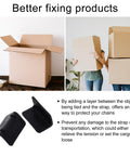 Heavy Duty Black Plastic Corner Protectors For Shipping Straps And Pallet Edges next to cardboard boxes for packaging use