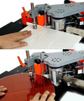 Heavy Duty Portable Edge Bander With Quick As Lightning Speed Control delivers clean finishing on curves with a hand guiding wood.