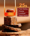 Kick Seized Bolts Loose With This 1300W Magnetic Induction Heater Featuring Five Quick Swap Coils For Lightning Fast Heating And Effortless Rusty Nut Extraction In Your Garage Or Workshop, displaying fast heating on a rusty bolt.