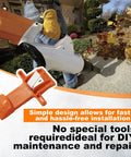 Battery Latch Lockout Lever Replacement Kit For Stihl MSA120 MSA140 BGA56 BGA57 FSA56 HSA56 HLA56 HTA50 image showing kit close-up and blower in use