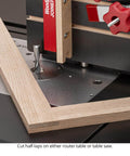 Pro Grade Micro Adjustable Joinery Sled For Precise Box Joints, Miters And Angled Cuts On Table Saw And Router Table with wood frame