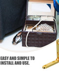 Folding Miniature Furniture Hinges 90 Degree Zinc Alloy Rust Resistant Set Of 10 Dope Easy Install on open jewelry box with pearls