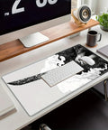 Extended Gaming Mouse Pad Large Desk Mat for Laptop and Keyboard Non Slip Rubber Base with Stitched Edges Waterproof Surface
