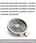 Surface Burner Element Replacement For 6 Inch Electric Range Cooktop Radiant Heating Element 1200W Replaces 316010205