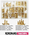 Brass Hex Spacer Kit M2 M3 M4 M5 For DIY Electronics PCB Board Standoffs Drone Quadcopter Mounts Pillar Spacers 3 Set Pack For Computer Projects And Dope Pro Builds, brass spacer assortment in organizer