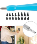Security Screws And Screwdriver Kit For Ring Doorbell 2 And Ring Doorbell Pro, 16-piece set with blue double end bit