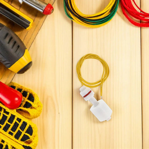 Plastic Float Switch Water Level Sensor 2 Pack Easy Install No Fuss Setup With Precise Liquid Level Control For Water Tanks Industrial And Food Processing Applications Overflow Prevention And Dry Burn Protection, yellow wire on wood