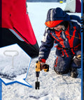 Ice Anchor Drill Adapter Kit For Ice Fishing Shelters Includes Four Stake Nails And Nylon Straps One Quarter Inch Drill Bit Adapter