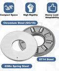 NTA411 Thrust Needle Roller Bearing Set With 20 Washers Chrome Steel Bearings Heavy Duty for Smooth Low Friction Operation