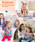 Kids playing with Colorful RGB Lights Mini Indoor RC Drone Quadcopter For Kids With 360 Flip Altitude Hold in a living room.