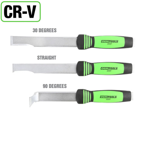 Seam Splitter Set For Auto Body Panels And Beefy Weld Removal Tools With Straight 30 Degree Offset And 90 Degree Splitters