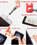 All In One 122 In 1 Precision Electronics Screwdriver Kit With 101 Magnetic Bits And 21 Essential Tools in use for phone repair