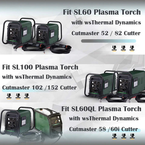 Drag Shield Kit For Plasma Cutter 50-60A Pro Grade Shield Pack For CutMaster 52 82 102 152 SL60 SL100 Torch units displayed
