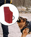 Durable Dog Training Bite Sleeve With Sturdy Handle Arm Guard For Safe Puppy And Small To Medium Dog Play, Thick Cotton Construction, Red