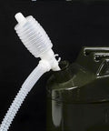 Heavy Duty Manual Oil Transfer Pump Siphon Hose For Liquids No Mess Spills Food Grade Plastic Hand Fuel Extractor For Diesel Water Gasoline Chemicals Wine Edible Liquids And More Corrosion Resistant And Easy To Use, 23in hose on fuel container