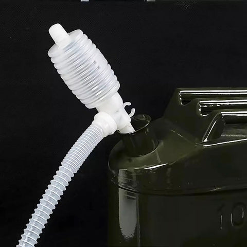 Heavy Duty Manual Oil Transfer Pump Siphon Hose For Liquids No Mess Spills Food Grade Plastic Hand Fuel Extractor For Diesel Water Gasoline Chemicals Wine Edible Liquids And More Corrosion Resistant And Easy To Use, 23in hose on fuel container