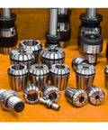 Heavy Duty ER32 Spring Collet For CNC Milling And Lathe Tool Holding With Slots For Secure Grip, various sizes displayed