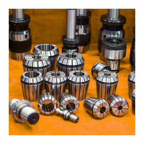 Heavy Duty ER32 Spring Collet For CNC Milling And Lathe Tool Holding With Slots For Secure Grip, various sizes displayed