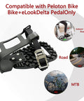 Pedal Cages For All Exercise Bikes With Stainless Hardware And Tool Free Sneaker Switching Peloton Compatible showcasing compatibility