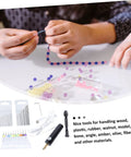 Hands using DIY Drilling Kit With Handmade Twist Drill Bits For Jewelry Making And PCB Projects Compact But Mighty