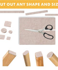 Self Adhesive Felt Furniture Pads For Hardwood Floors, 8 Pack, 8x6 Inch Cuttable Squares, 1/5 Inch Thick, cutting shapes