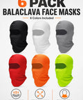 Dope Six Pack Full Face Balaclavas Ski Masks For Men And Women UV Sun Protection Windproof Summer Face Cover multicolor display