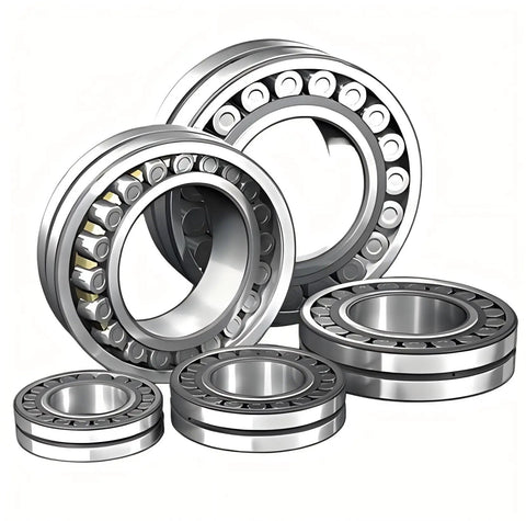 Pro Grade Spherical Roller Bearing 22207cc W33 35x72x23mm Self Aligning Heavy Duty Industrial Component shown in various sizes.