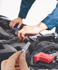 Mechanic using Galvanized Steel Drywall Toggle Anchors Kit For Heavy Duty Wall Fixings And DIY Installation on car engine