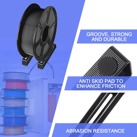 Upgrade Your Rig With These Slick Universal 3D Printer Filament Spool Holder Duo Set Featuring Smooth As Butter Rolling Bearings And Anti Snag Groove Design For Hassle Free Printing And Stable Feed All Day Long