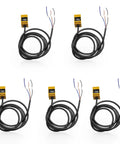 Image of 5 Inductive Proximity Sensor Switches 5 Pack TL-Q5MC2 NC NPN 3 Wire DC 10-30V Detects Iron At 5mm Normally Closed For Industrial Use