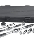 11 Piece Ratcheting Tap And Die Drive Tool Set A Workhorse In Any Shop With Twist Lock Guide System Reducing Die Walk Back And Adapters