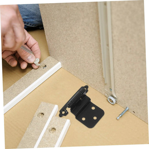 Installation of No Fuss Soft Closing Cabinet Hinge With Built In Spring Self Closing Door Closer for 3/8 inch cabinets.