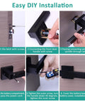 Smart Fingerprint Door Lock With Keyless Entry And Backup Keys Biometric Security installation steps