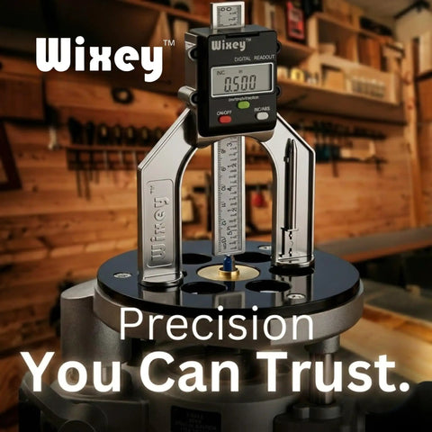Ultra Compact Digital Height Gauge for Woodworking, Precise 0.001 Inch Readout, No-Nonsense Depth Setting for Router Tables and Table Saws, Ideal for Dadoes, Mortises, and Fine Joinery, Perfect DIY Woodworking Tool