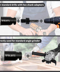 BTBLBITS dry diamond core drill bit, 1-1/2 in (38 mm) with 5/8-11 thread and 3/8 in hex shank; for angle grinders