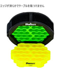 Tak Ty Cable Organizer Tool Kit For Up To 24 Data Cables with green and yellow inserts, black jacket cover