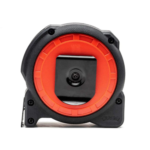 Front view of 1-3/16 X 25 Foot Command Control Engineers Tape Measure Yellow Clad With Anti Pinch Lock Button