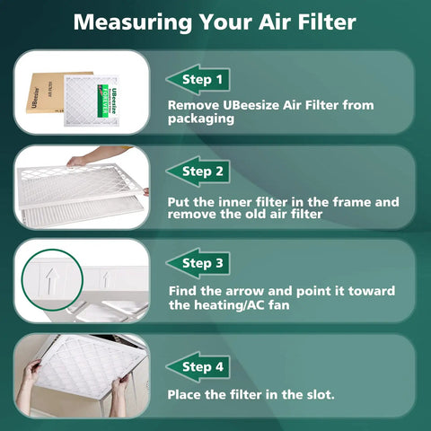 Instructional guide for using Keep Your Home Air Fresh With This 20x20x1 Inches MERV 13 MPR 1800 Deep Pleated Furnace And AC Filter Nine Pack With Reusable ABS Frame Breathe Fresher Cleaner Air For Dust Pollen Pet Dander Smog And Allergies