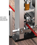 Close-up of Heavy Duty Small Cable Stripper Machine For Efficient Scrap Copper Wire Peeling Manual Or Electric Drill Drive, showing internal mechanisms.