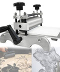 Manual Etching Printing Press For Copperplate And Ink Transfer, DIY Friendly Portable Slab Roller Engraving Tool with images