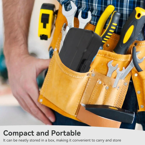 Tool belt with 24 In 1 Magnetic Ratchet Screwdriver Set With Case And Detachable T Handle, Mini Precision Bit Kit for repairs