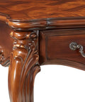 Heavy Duty Cherry Oak Finish Executive Desk Legs To Instantly Level Up Your Office Setup With A Smooth Real Wood Look That Looks Totally Fresh And Built To Last Forever, showcasing carved scroll detail.