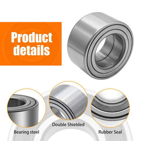 Two Pack Front Wheel Bearing With ABS For Ford C-Max Escape And Focus 2012 2018 Replaces 510110 close-up with details