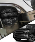 Gas Cap Replacement 77300-06040 for Toyota Scion and Lexus, shown installed on vehicle with 4Runner model in the foreground