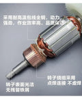 Heavy Duty Replacement Armature Rotor Slotting Machine For Electric Power Tool Repair Parts Model 3803 And 3803A close-up view of rotor with copper winding.