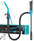 Battery Powered Portable Fuel Transfer Pump With Hand Trigger Nozzle 2.4 GPM Flow 39.6 Inch Hose Universal Compatibility For Gasoline Kerosene Diesel And More Easy Stick Style Transfer For Cars Boats And Workshop, with hose and AA batteries