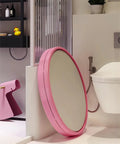 Portable Folding Bathtub With Quick Open Design No Install Needed Easy To Store leaning against bathroom wall